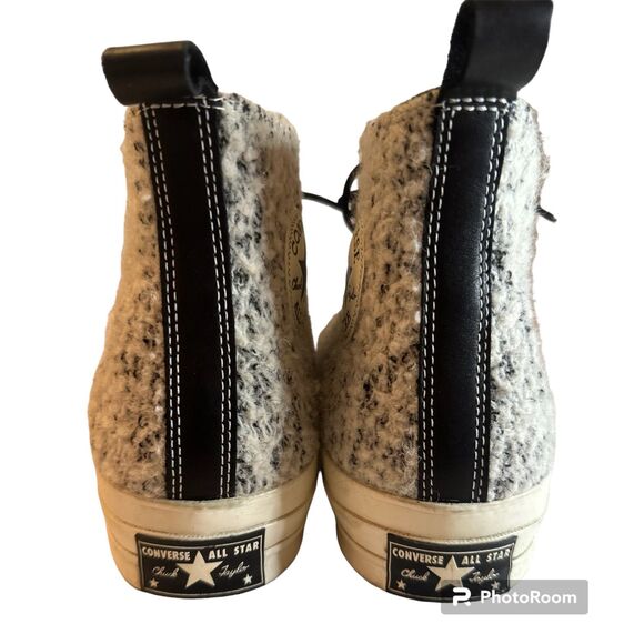 Converse Boucle Wool Chuck Taylor Hi 70\' White/Black-egret
